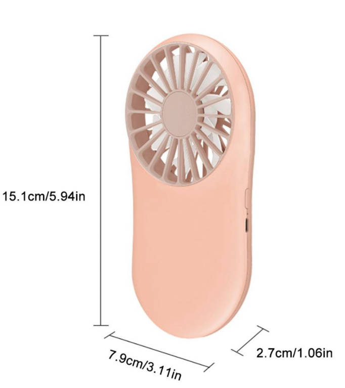 Mini Pocket Fan - USB Charging - 112g Mint
