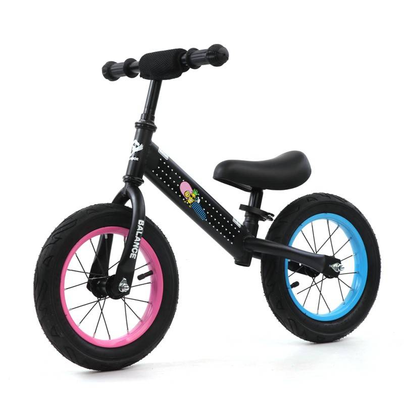 Kids Balance Bike with Adjustable Seat - Black