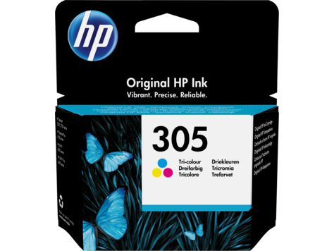 HP 305 Tri-color Original Ink Cartridge for HP Deskjet 2320/2710/2720/4120 - HP
