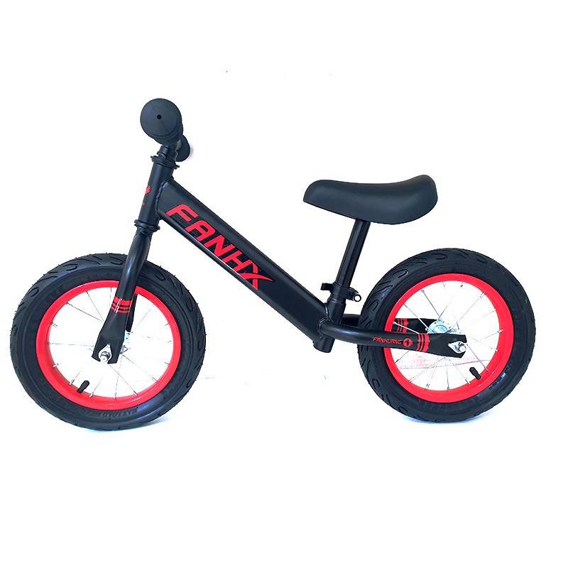 Kids Balance Bike with Adjustable Seat - Black