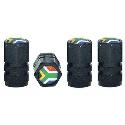TYRE VALVE CAPS SETS WITH S.A FLAG INSIGNIA - X-APPEAL