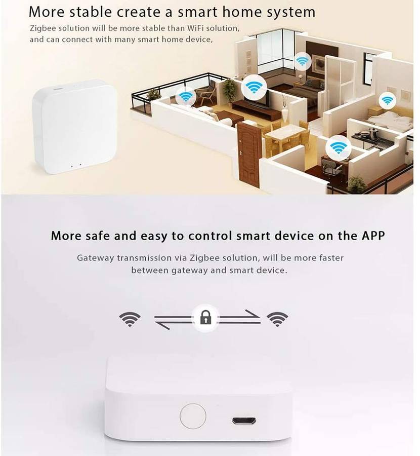 ZigBee Smart Gateway Wireless Remote Controller for all Tuya ZigBee 3.0 and Bluetooth Smart Products