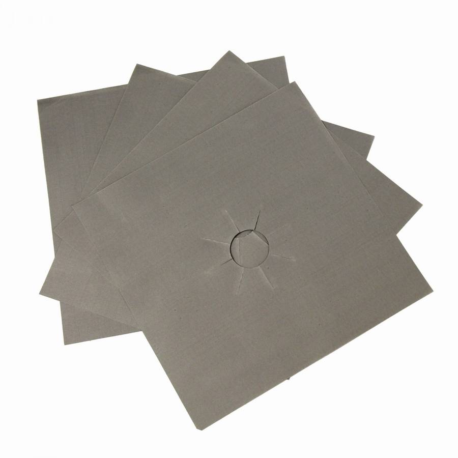 Gas Stove Clean Protector - Silver - 4 pc