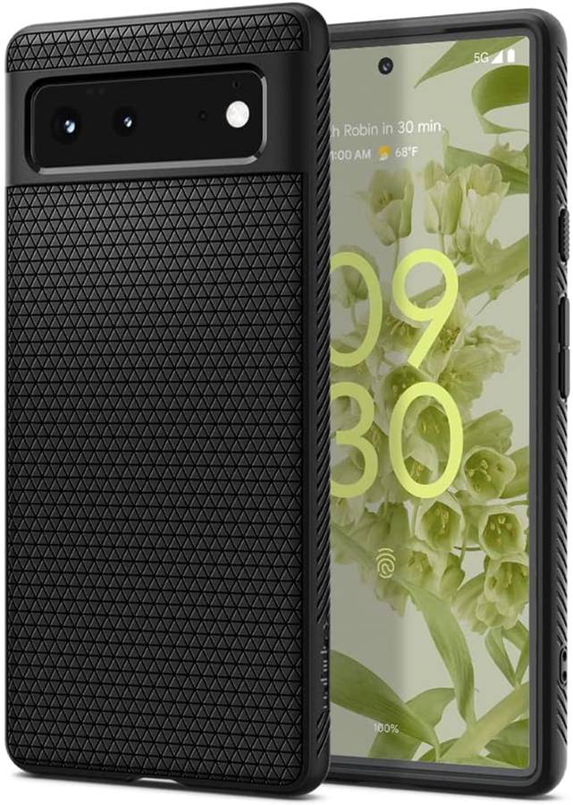 Spigen Liquid Air Armor Designed for Google Pixel 6 Case (2021) - Matte Black