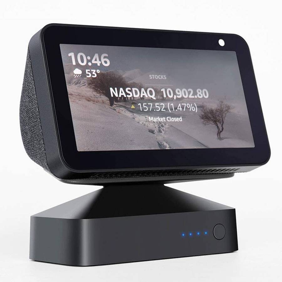 Battery Base for Show 5 (1st and 2nd Gen)  Wireless Battery Stand to Make Smart Speaker Portable ...