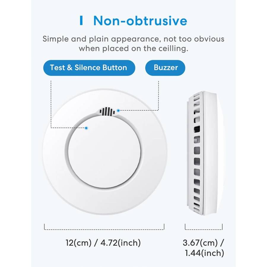 Meross Smart Smoke Alarm with Hub - works with Apple Homekit and compatible with SmartThings