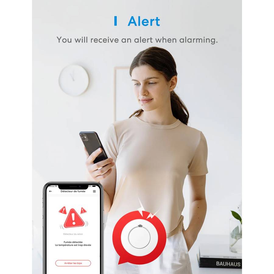 Meross Smart Smoke Alarm with Hub - works with Apple Homekit and compatible with SmartThings