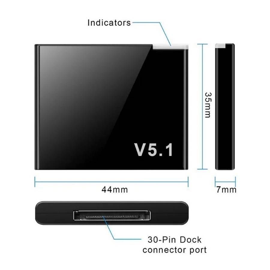 Bluetooth iPod/iPhone Music Adapter (30-Pin) - for Music Docking Stations (Compatible with Bose Soun
