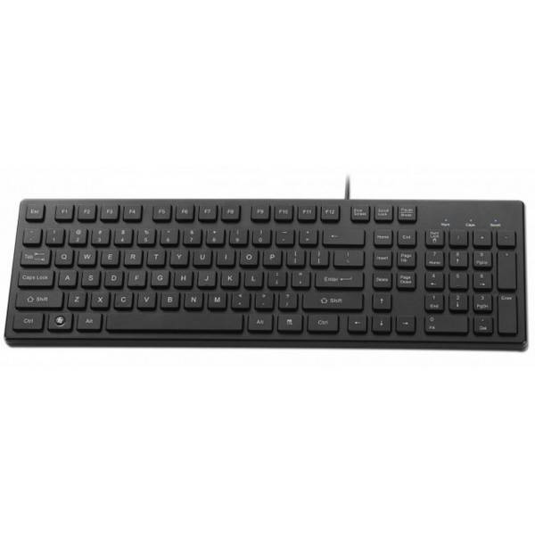 Mecer 104 Key PS/2 Keyboard  Black