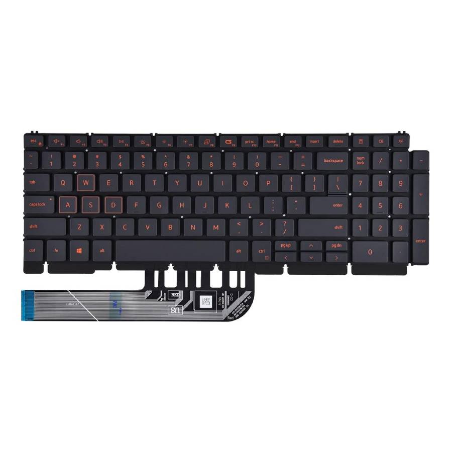 Dell G15 5510 Replacement Laptop Keyboard (QWERTY) - Black