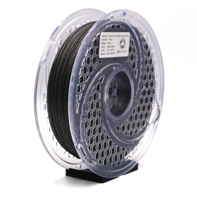 SA Filament PLA Premium Black Glitter 750g 1.75mm