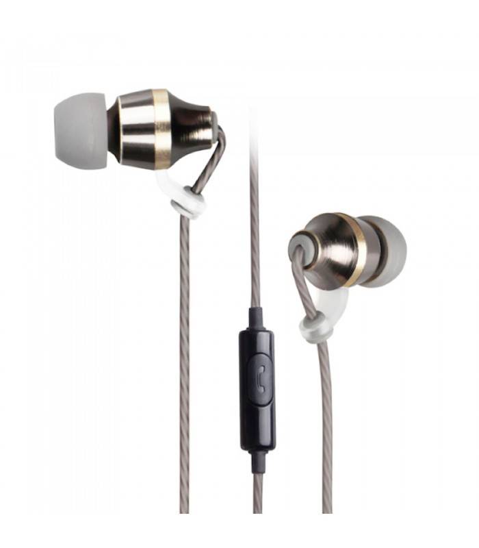Astrum A11040-H Metal Stereo Earphones with In-wire mic - Astrum