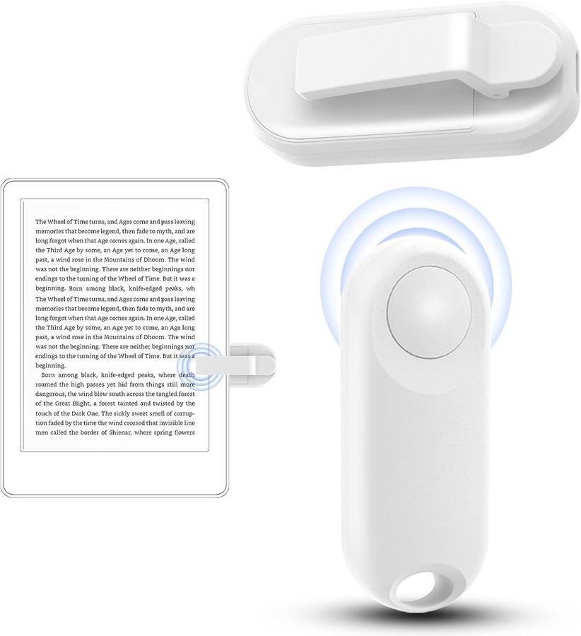 RF Remote Control Page Turner for Kindle Paperwhite White