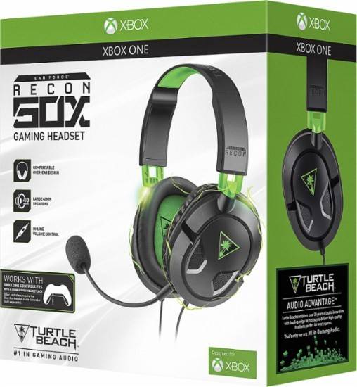 Turtle Beach TBS-2303-01 Ear Force Recon 50X Over-the-Ear Gaming Headset - Green - Turtle Beach