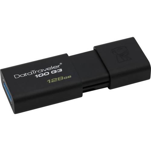 Kingston (DT100G3/128GB) 128GB Data Traveler 100 G1 USB 3.0 Flash Drive - Kingston