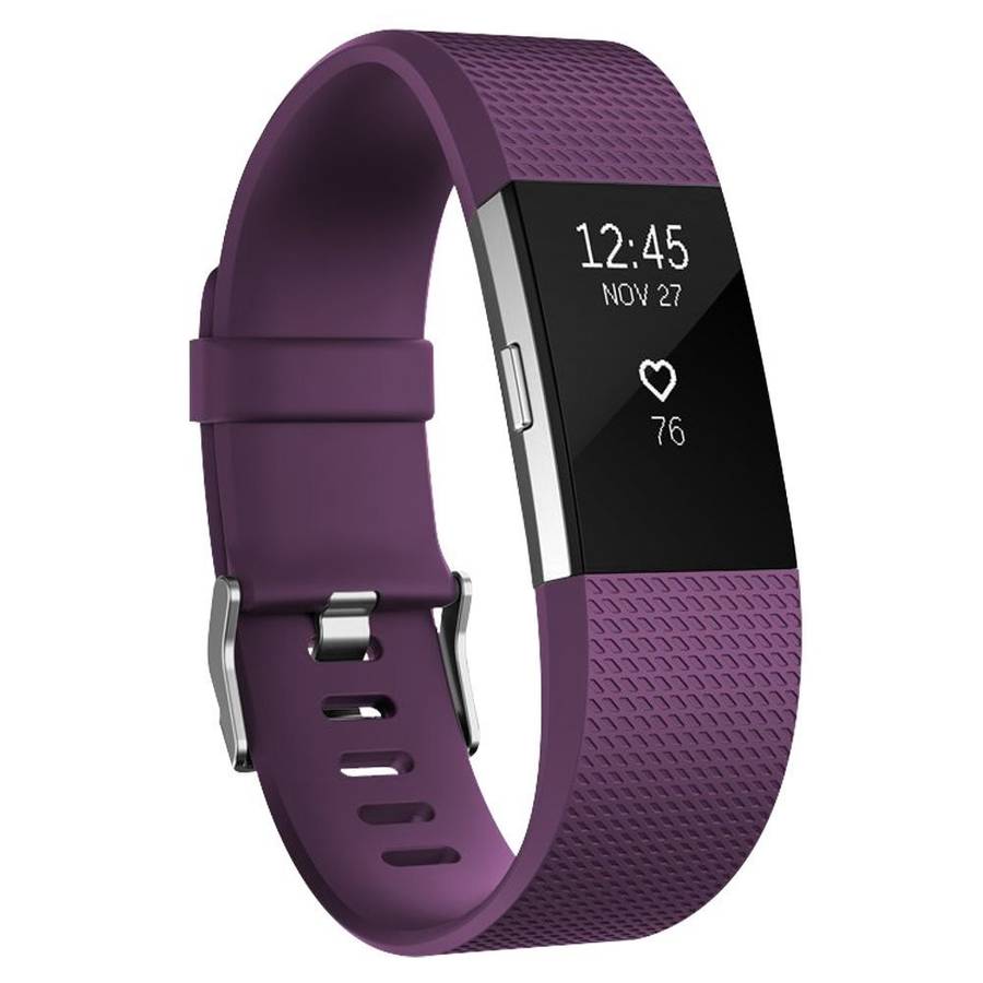 Fitbit Charge 2 Band - Adjustable Replacement Strap - PLUM, Large
