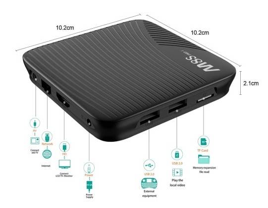 MECOOL M8S PRO L 4K Android 7.1 TV Box Amlogic S912 3GB / 16GB