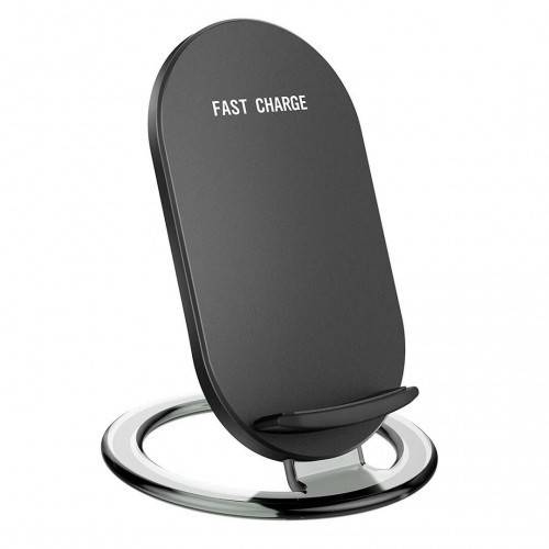 Tuff-Luv  A3_66  Wireless Qi Turbo 5V-2A / 9V-1.6A 10W Stand Charger - Black - Tuff-Luv