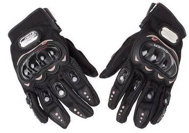 PRO-BIKER Moto Sport Racing Gloves - Black (Large)