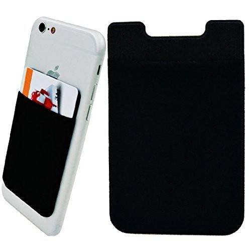 Credit Card Ultra-slim Self Adhesive Holder for Cellphones - Black