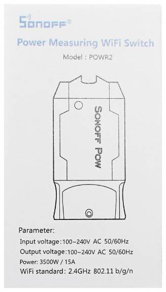 Sonoff POW REV 2 WiFi Smart Switch with Power Consumption Measurement (compatible with Google