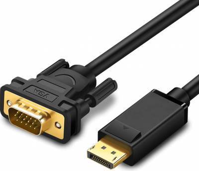Microworld 1.8m DisplayPort Male to VGA Male Cable