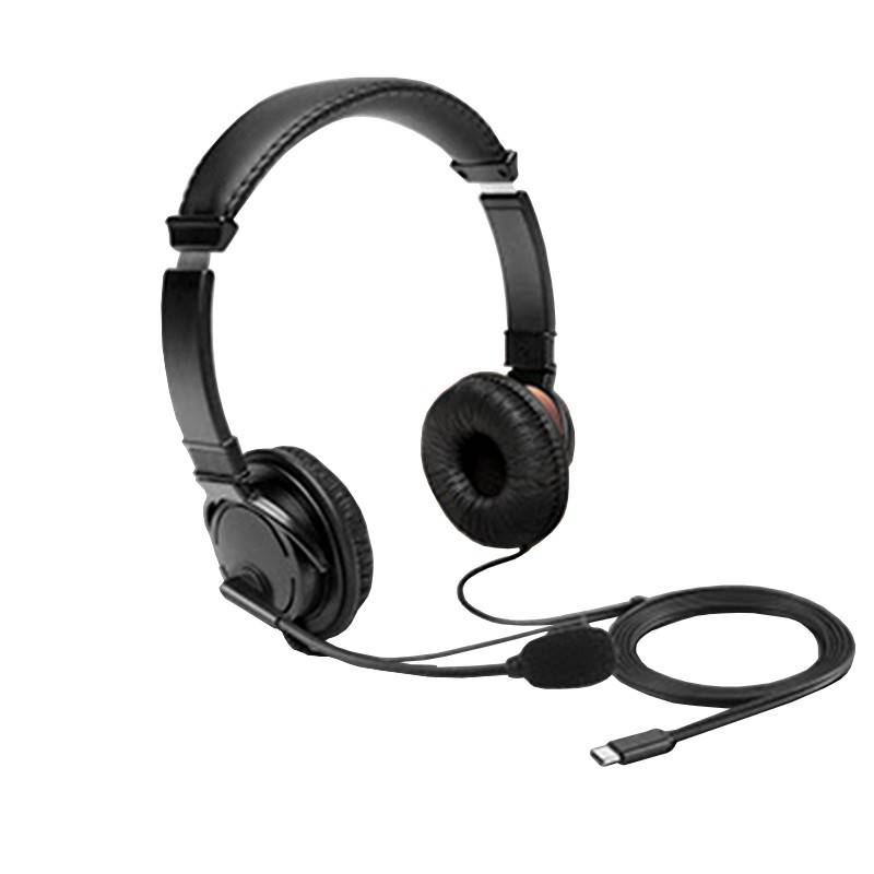 Kensington USB-C Dual Headset Headphones for Call Centre with Microphone - Black