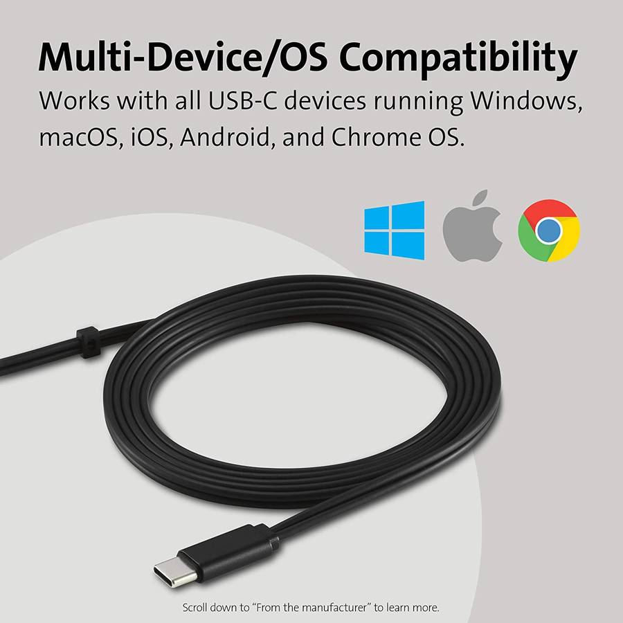 Kensington USB-C Dual Headset Headphones for Call Centre with Microphone - Black