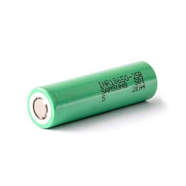 SAMSUNG INR 18650 Li-ion Rechargeable Battery 2500mAh 3.7V - 2 Pack
