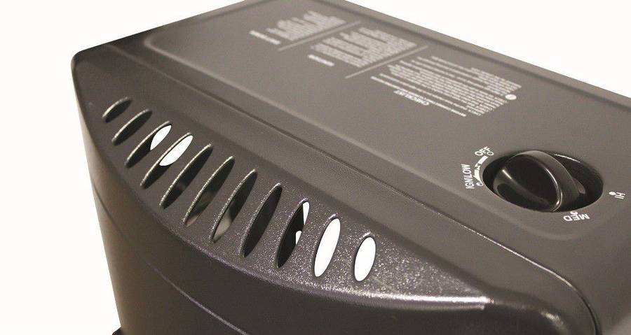 Alva 3 Panel Infrared Gas Heater (Large) - Uses 9kg Gas Cylinder (Cylinder Not Included) Retail Box