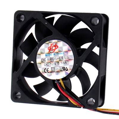 Fan 60x60x15mm 12V - Black