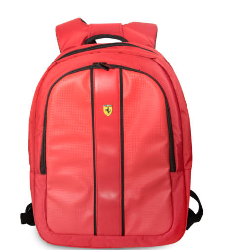 Ferrari On Track Backpack 15" With USB Connector For Power-bank - Red