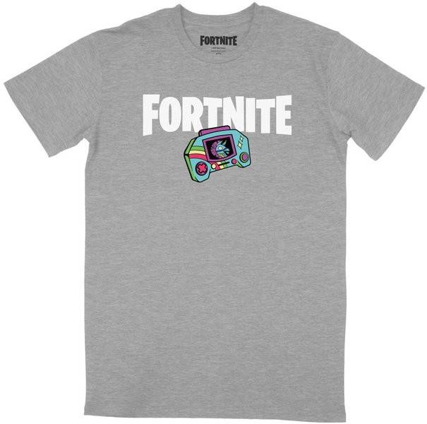 Fortnite - Arcade -T-Shirt - Grey Melanges - Small