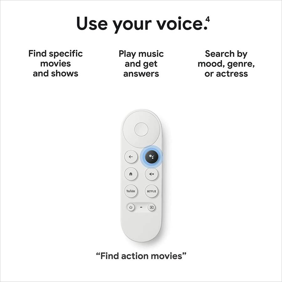 Chromecast with Google TV 1080p HDR - Snow
