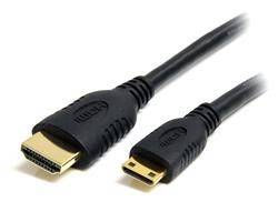 2m High Speed HDMI Cable with Ethernet - HDMI to Mini HDMI M/M