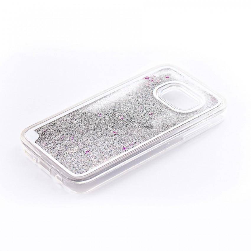 Tellur Hard Case Cover Glitter for Samsung S7, White