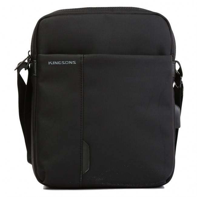 Kingsons  K9009W-BK  Charged Series 10.1 Tablet Bag with USB Port - Black