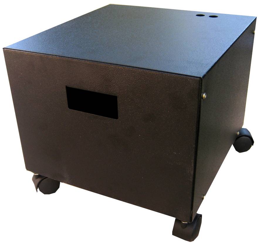 12V Steel Battery Cabinet with wheels - Dual Battery (no branding)