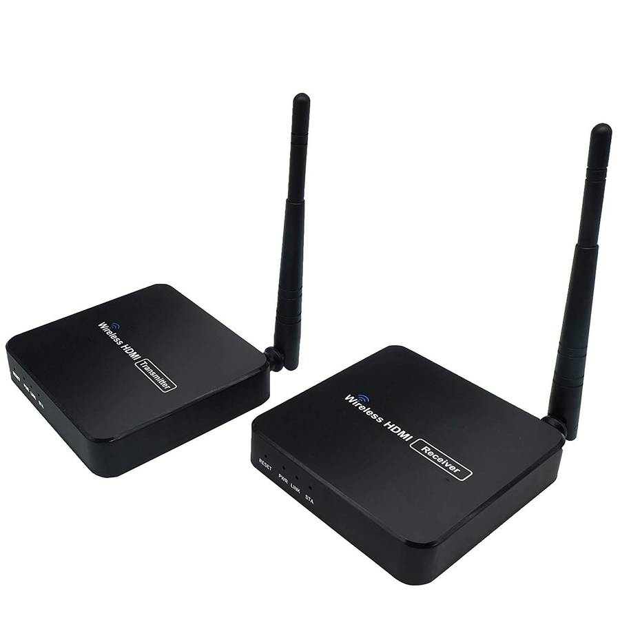 Wireless HDMI Extender Transmitter + Receiver Kit (Up to 50M) with IR Remote Control (5GHz)