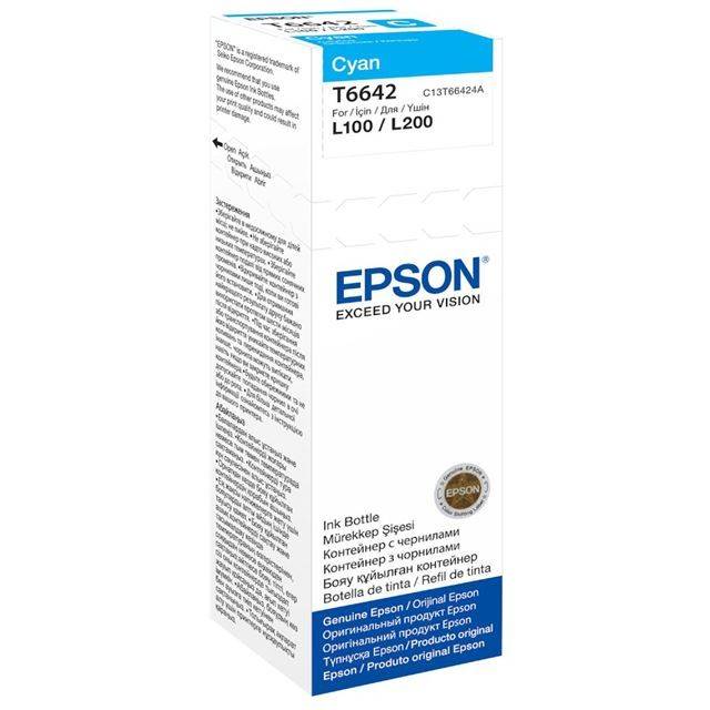 Epson ET66424A Cyan Ink Bottle 70ml