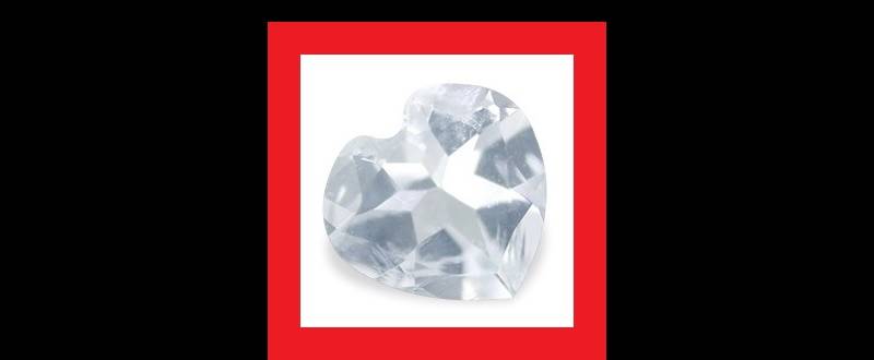 AQUAMARINE - AQUA BLUE HEART SHAPE - 0.185cts