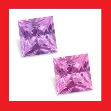 CUBIC ZIRCONIUM - COLOUR CHANGE PRINCESS CUT - 3.04cts
