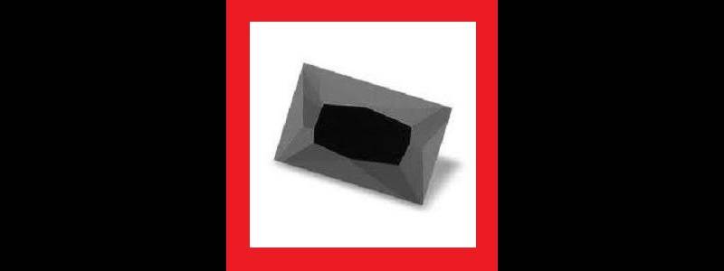 CUBIC ZIRCONIUM - JET BLACK BAGUETTE PRINCESS CUT - 0.56cts