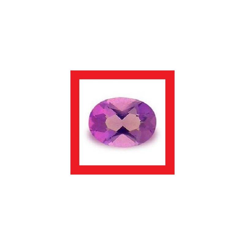 CUBIC ZIRCONIUM - VIVID PURPLE OVAL FACET - 2.09cts