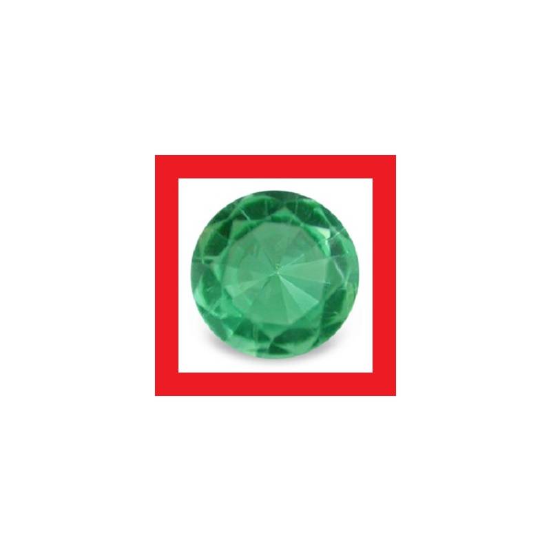 EMERALD [Colombia] - FINE GREEN ROUND FACET - 0.14cts