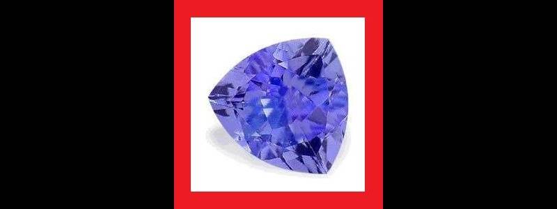 Tanzanite [Created] - Faceted Trilliant Shape - 2.15cts
