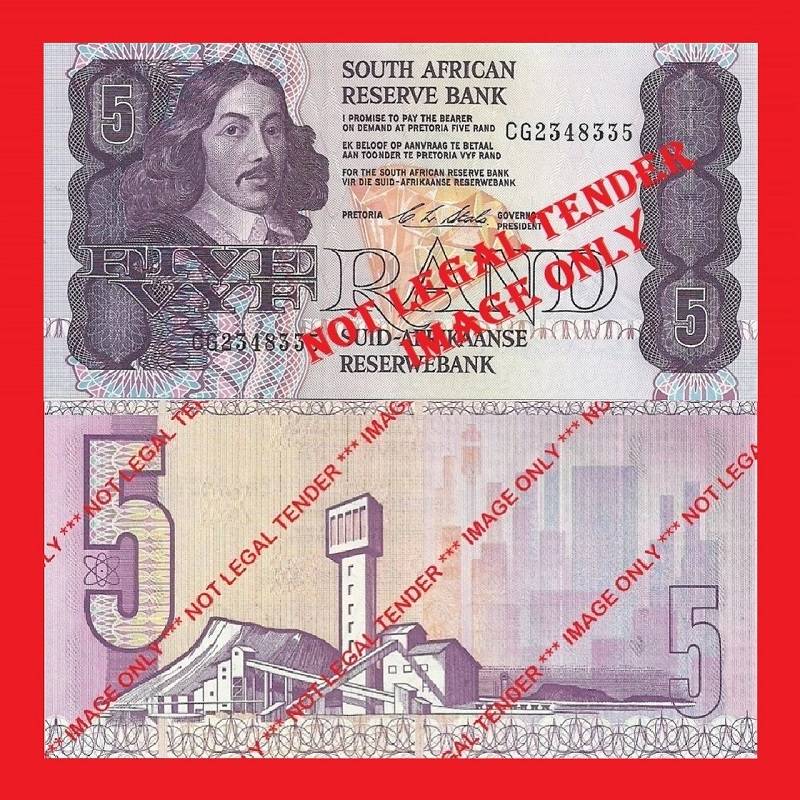 C.L. Stals R5 1st Issue UNC Banknote Serial CG2348335