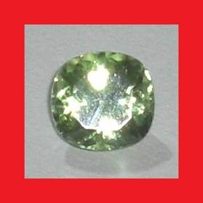 Peridot [Myanmar] - Faceted Square Shape - 1.015cts