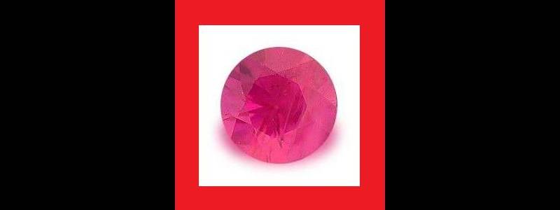 RUBY (Thailand) - Pigeon Blood Red Round Facet - +/-0.04cts