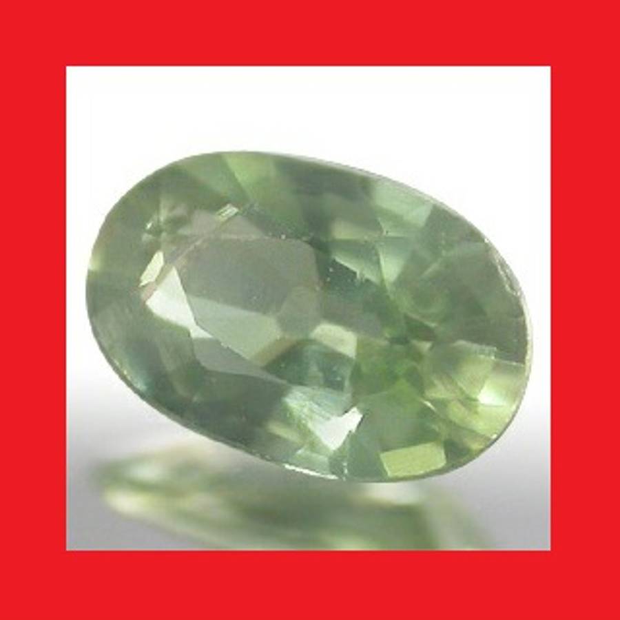 SAPPHIRE (NATURAL AFRICA) - MEDIUM GREEN OVAL FACET - 0.29cts